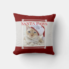 Santa Paws kommt Weihnachten in die Stadt Kissen