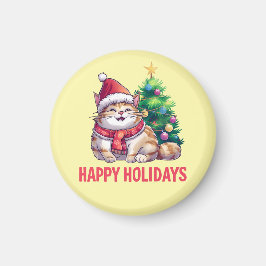 Santa Paws Says Happy Holidays Magnet