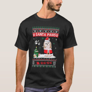 Santa Paws Shih Tzu Frohe Weihnachtshunde Xmas T-Shirt