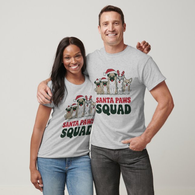 Santa Paws Squad T-Shirt (Unisex)