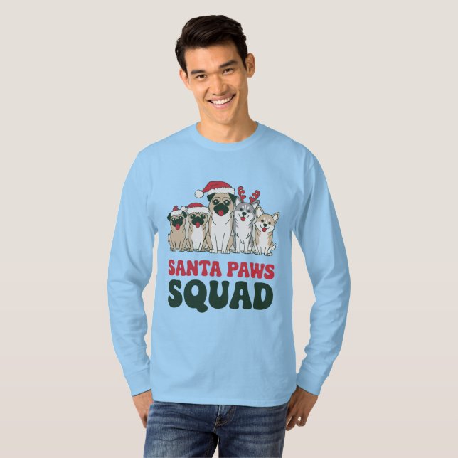 Santa Paws Squad T-Shirt (Vorne ganz)