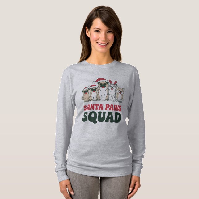 Santa Paws Squad T-Shirt (Vorne ganz)