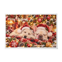 Santa Paws träumen | Weihnachtshunde Willkommen Ma