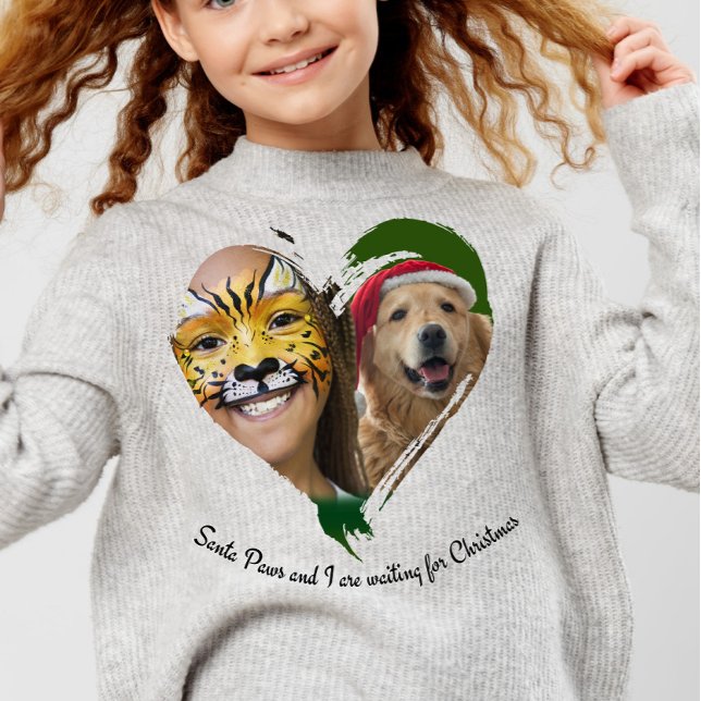 Santa Paws und ich Kinder T-Shirt (Von Creator hochgeladen)
