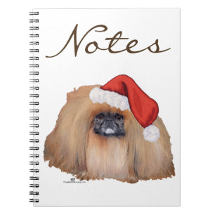 Santa Pekingese Notizblock