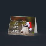 Santa Penguin Adorable Joy and Peace Christmas Feiertagskarte<br><div class="desc">❤ Alle entworfen mit Liebe von WitCraft Designs™! Personalisieren Sie Ihren Weg 👌 Finden Sie und folgen Sie uns auf sozialen Medien ( Ⓕ Ⓟ Ⓣ) 📷 TAG #witcrafting und teilen Sie Ihre Einkäufe auf sozialen Medien mit uns!! Sie können sich mit allen meinen Social-Media-Konten unter www.witcrafting.com Besuchen Sie mein...</div>