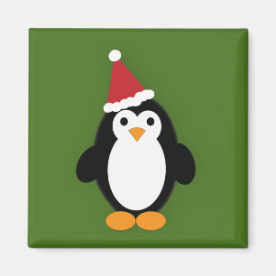 Santa Penguin Magnet