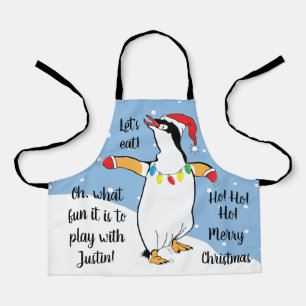 Santa Penguin Schürze