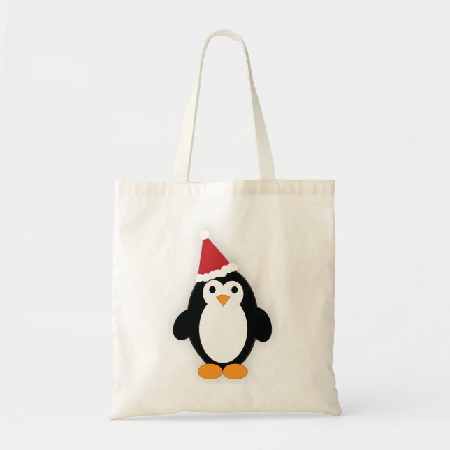 Santa Penguin Tragetasche (Vorne)
