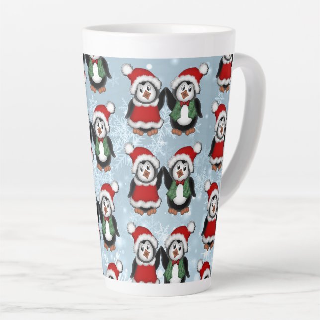 Santa Penguins Holiday Milchtasse (Rechte Ecke)