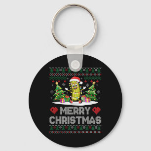 Santa Pickle Frohe Weihnachten Funny Weihnachten P Schlüsselanhänger