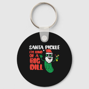 Santa Pickle ziemlich große Dill lustige Weihnacht Schlüsselanhänger