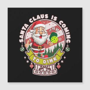 Santa Pickleball Weihnachten, Lustiger Santa  Magnetkarte