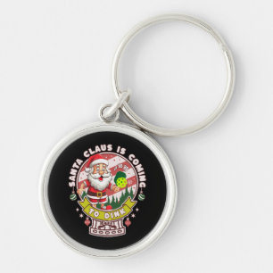 Santa Pickleball Weihnachten, Lustiger Santa  Schlüsselanhänger
