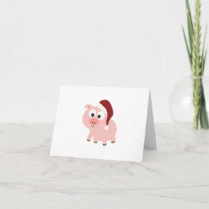Santa Pig Feiertagskarte