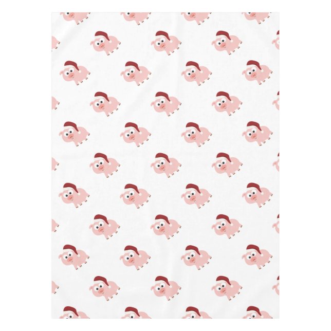 Santa Pig Tischdecke (Vorderseite)