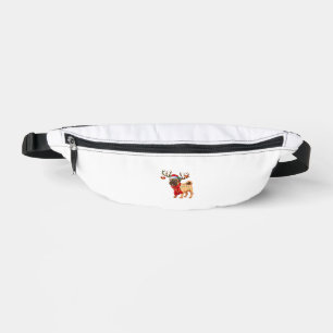 Santa Pitbull Weihnachtsbaum Light Pajama Dog X-ma Bauchtasche