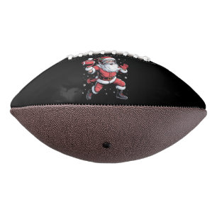 Santa Playing American Football Weihnachten