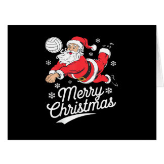 Santa Playing Volleyball Christmas Pajama Cool Spo