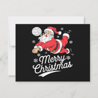 Santa Playing Volleyball Christmas Pajama Cool Spo