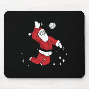 Santa Playing Volleyball Weihnachten Pajama Cool S Mousepad
