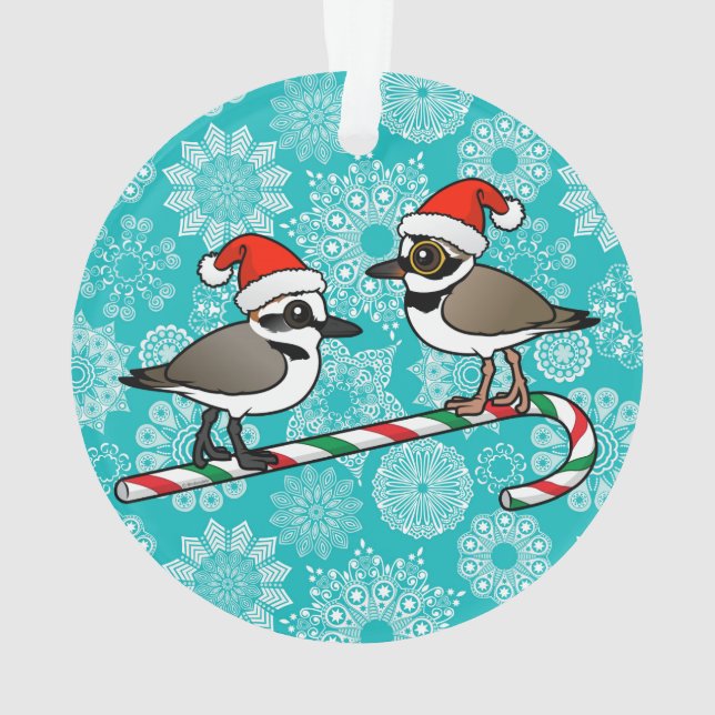 Santa Plovers Ornament (Rückseite)