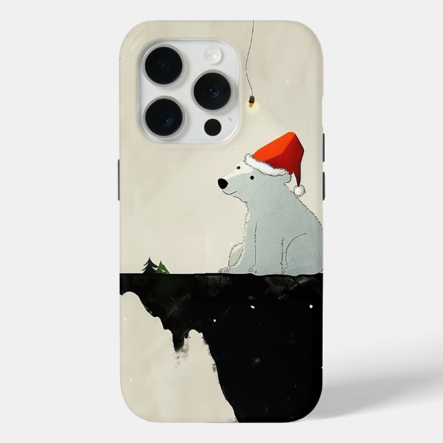 Santa Polar Bear Case-Mate iPhone Hülle (Rückseite)