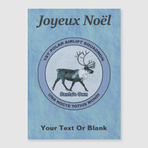 Santa Polar Sqdn - gedämpft - Joyeux Noё l Magnetkarte