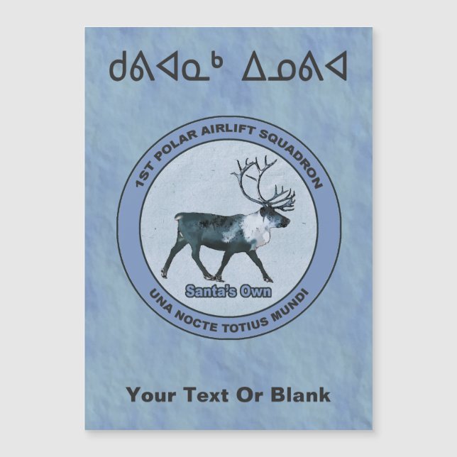 Santa Polar Sqdn - gedämpft - Kuvianak Innovia Magnetkarte (Vorderseite)