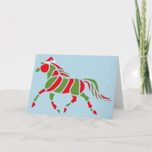 Santa Pony Feiertagskarte