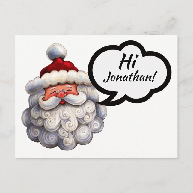 Santa Post Card Feiertagspostkarte (Vorderseite)