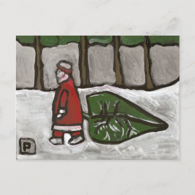 Santa Postkarte (Vorderseite)