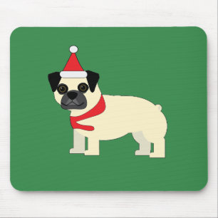 Santa Pug Mousepad