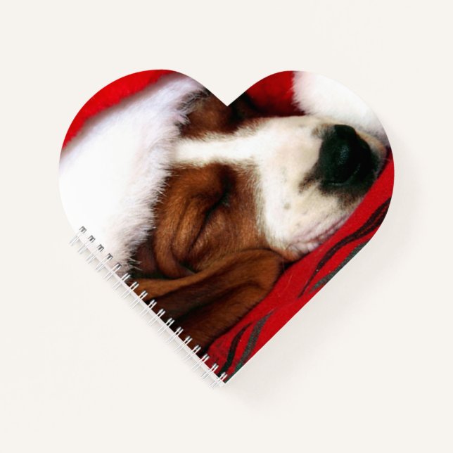 Santa Puppy Notizbuch (Vorderseite)
