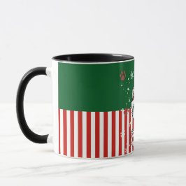 Santa Puppy with Antlers Tasse