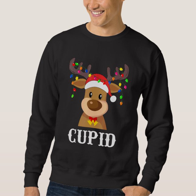 Santa Reindeer Cupid Xmas Group Costume Sweatshirt (Vorderseite)