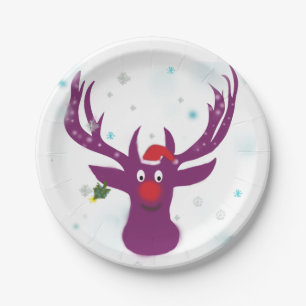 Santa Reindeer Custom Paper Teller 7 in