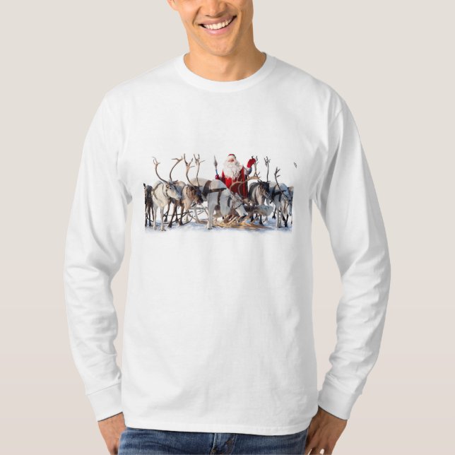 Santa Reindeers T-Shirt (Vorderseite)