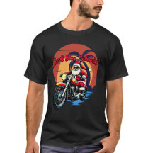 Santa reist in den Weihnachtsfeiertag T - Shirt