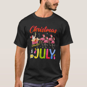 Santa-Reiten-Flamingo-Weihnachten-im-Juli-Sommer-F T-Shirt