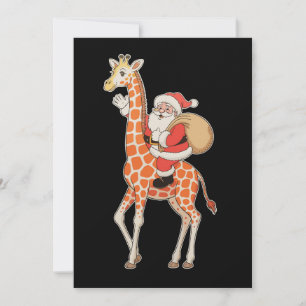 Santa reitet auf Giraffe Weihnachten Xmas Ferienze