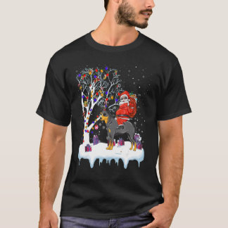Santa reitet Australian Cattle DogBaumlichter T-Shirt