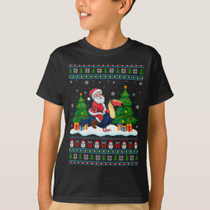 Santa Reitet Tukane Baumlichter Hässlicher Weihnac T-Shirt