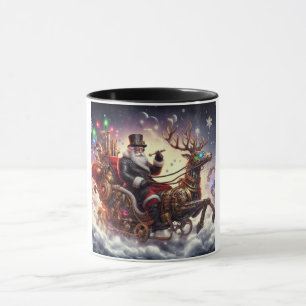 Santa/Rentier-Steampunk-Weihnachten/Winter Tasse