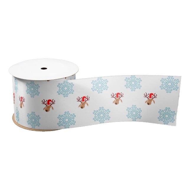 Santa-Rentierband Satinband (Spule)