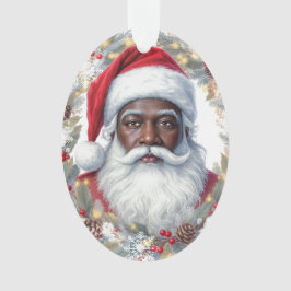 Santa Return Address Label  Ornament