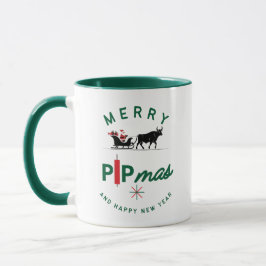 Santa Riding a Bull Sleigh – Forex Pipmas Gift Tasse