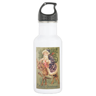 Santa Riding Donkey Trinkflasche