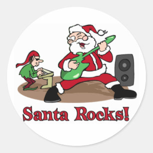 Santa Rocks Aufkleber
