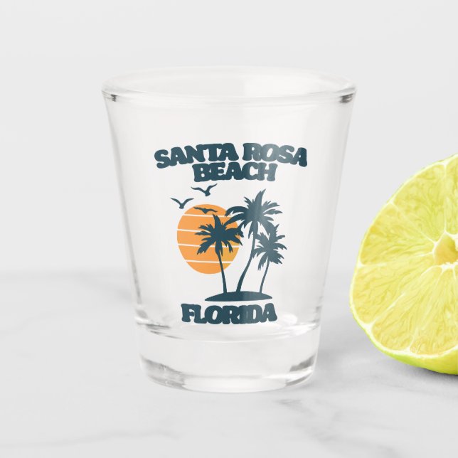Santa Rosa Beach Florida Schnapsglas (Vorderseite)